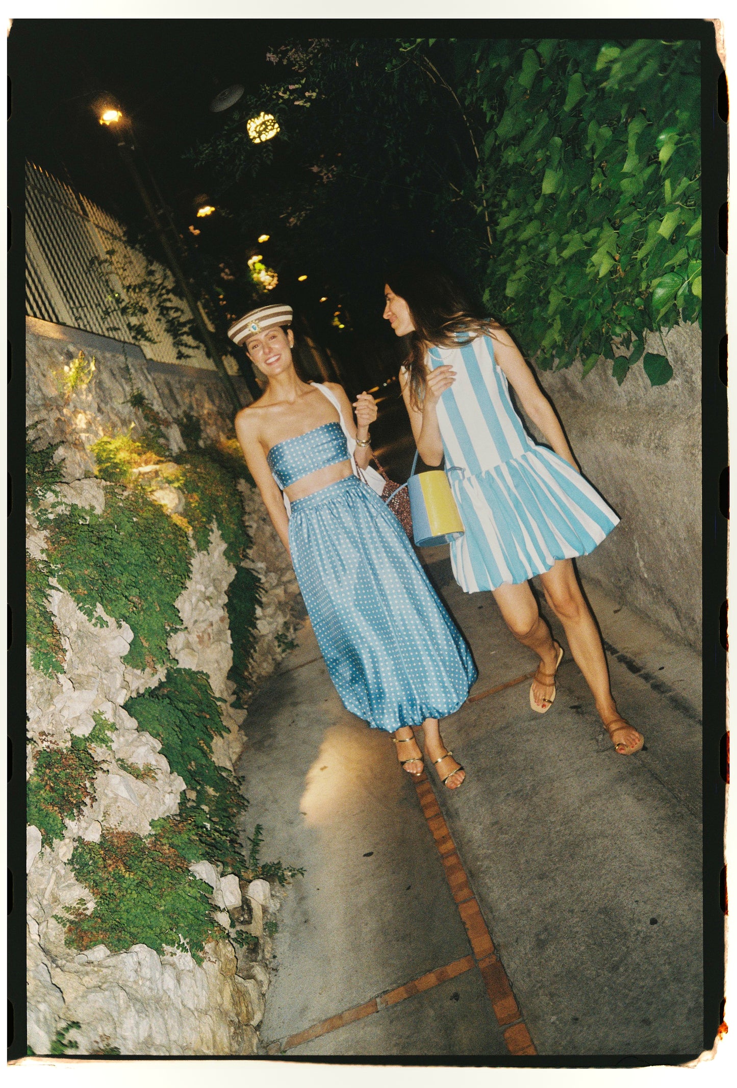Campari Dress Striped Turquoise