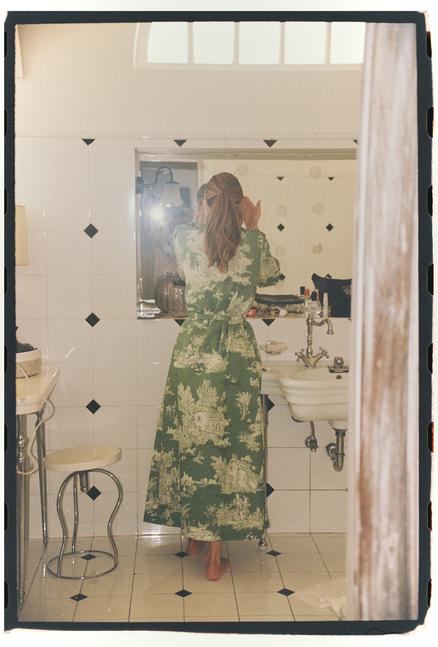 Jouy Housecoat Old Green