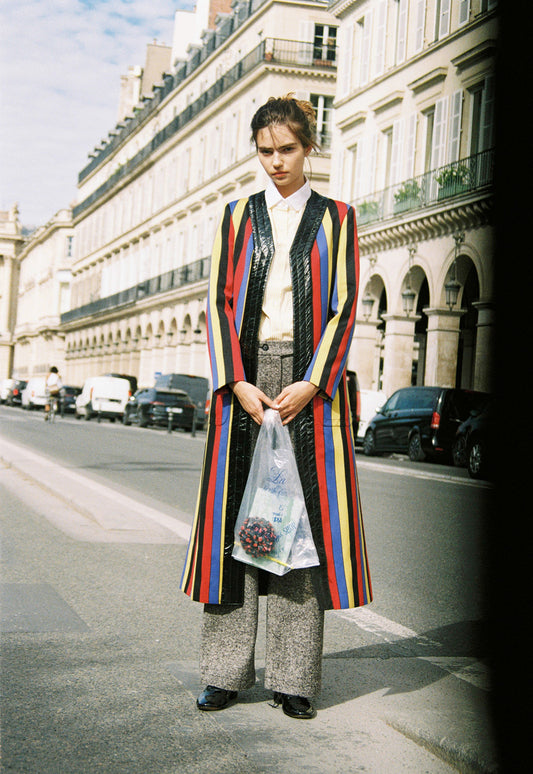 Lucky Coat Striped
