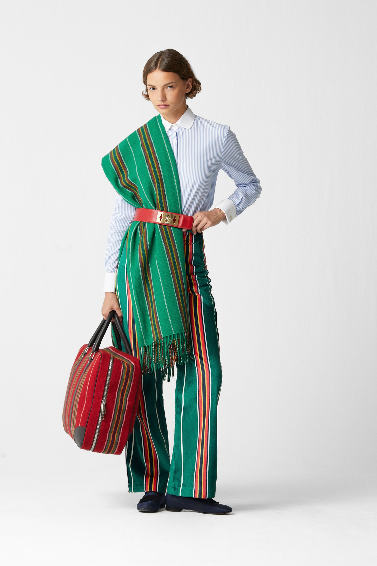 Pippi Wool Suitcase Red