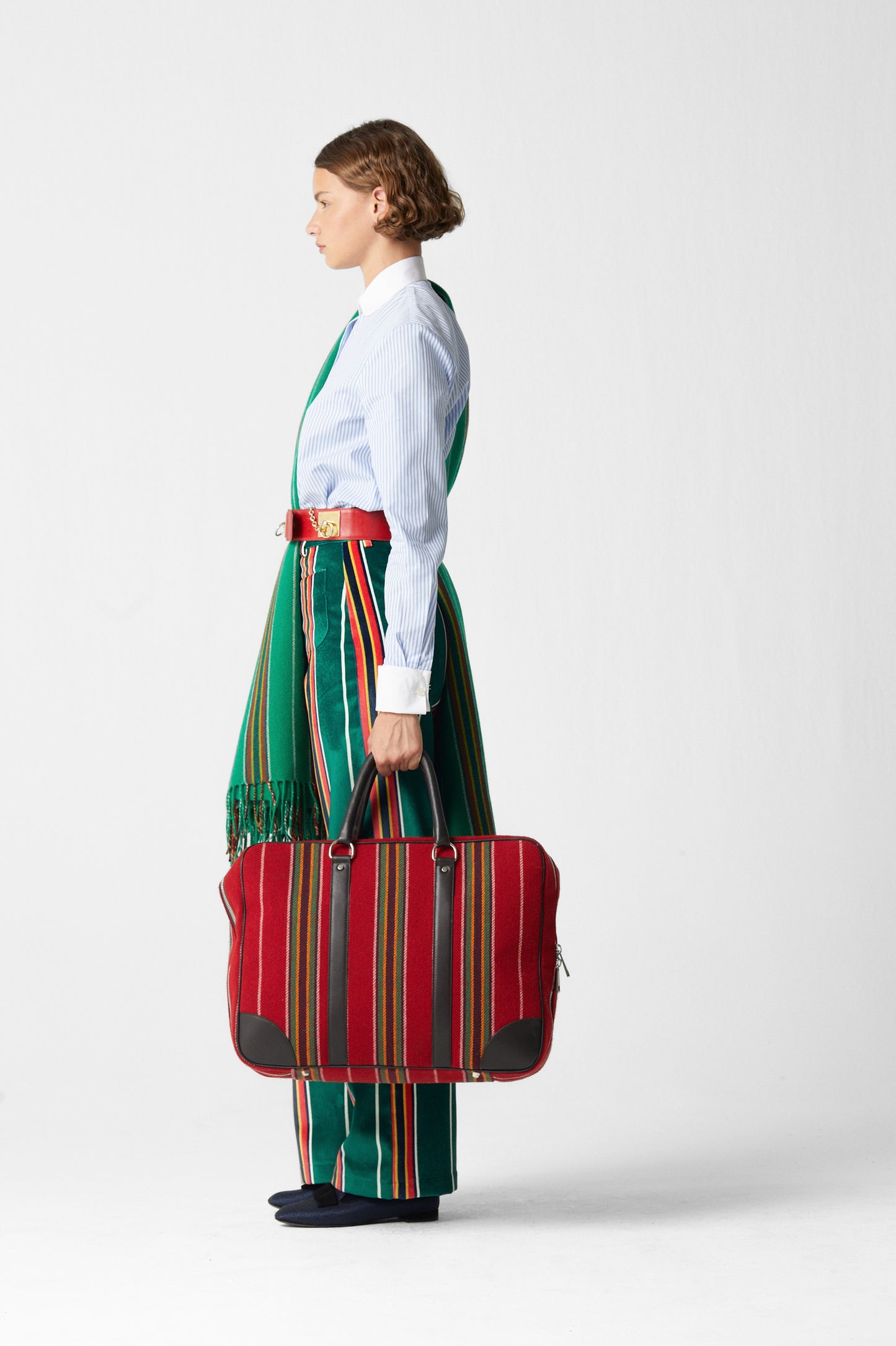 Pippi Wool Suitcase Red
