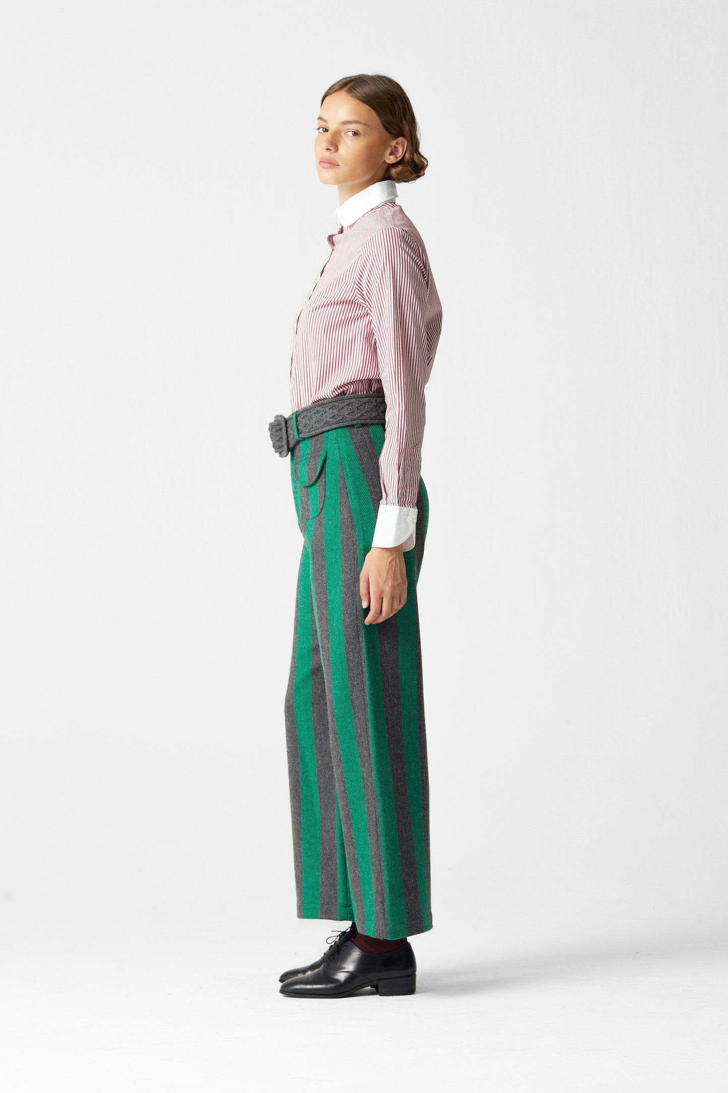 Jason Striped Wool Pants 03