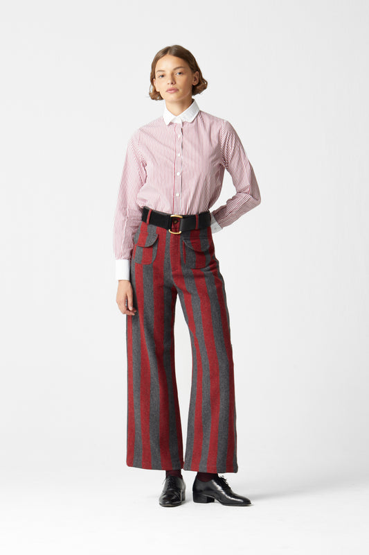 Jason Striped Wool Pants 04