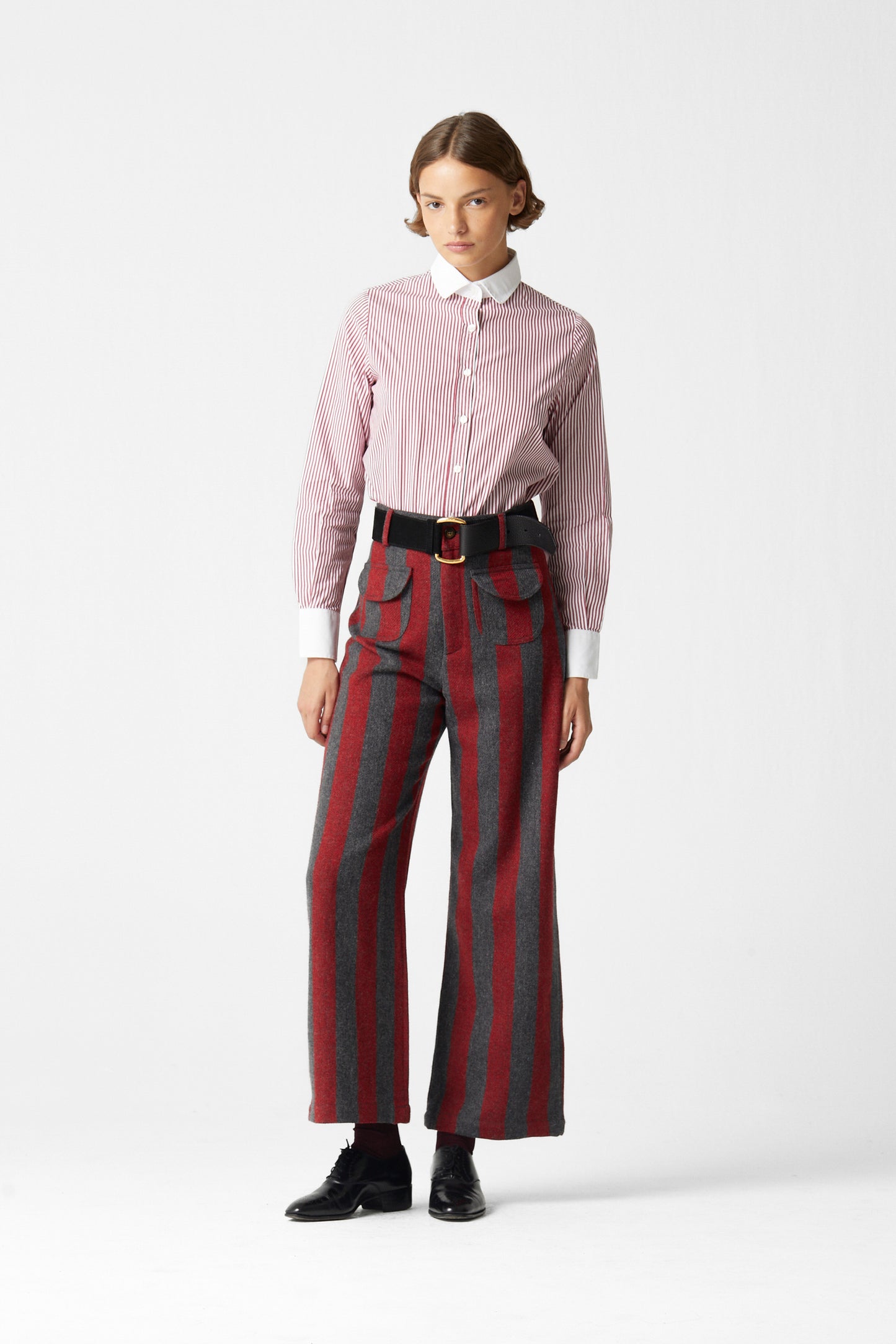 Jason Striped Wool Pants 04