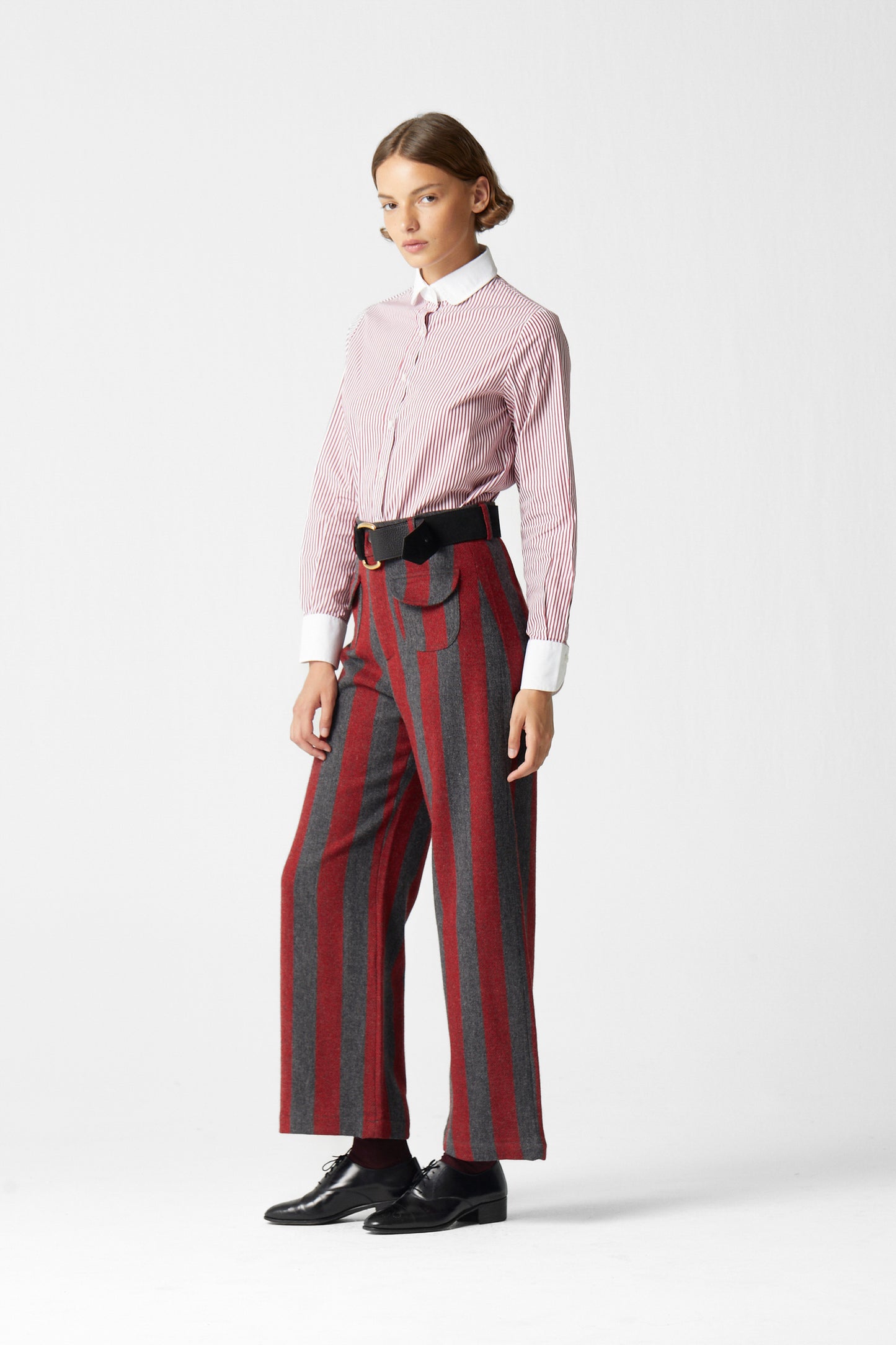 Jason Striped Wool Pants 04