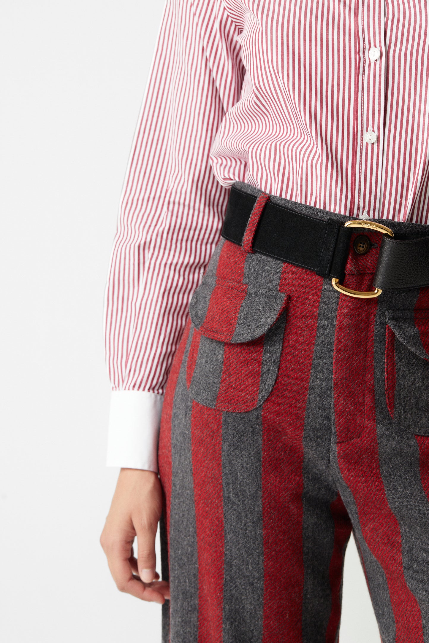 Jason Striped Wool Pants 04