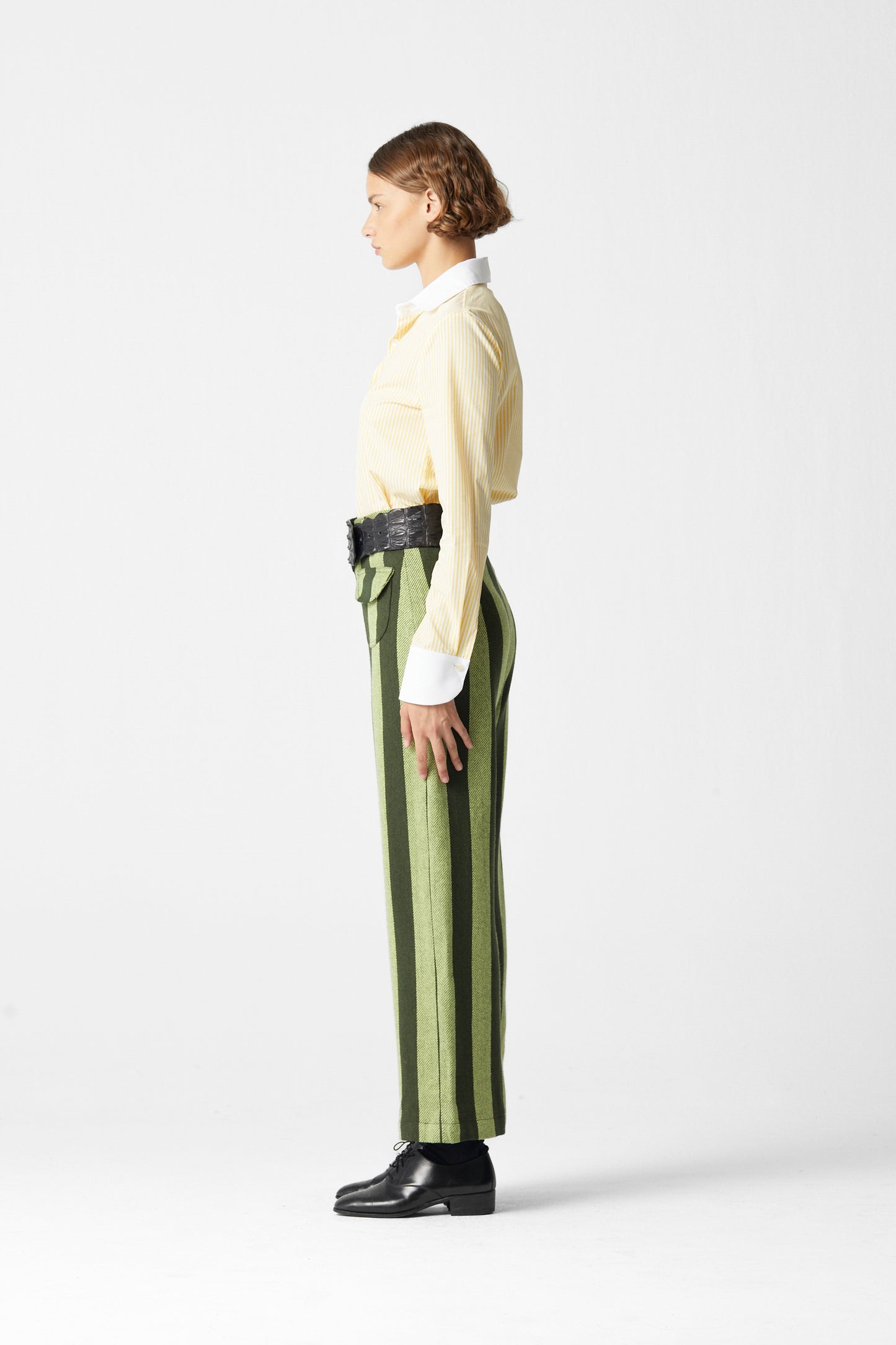 Jason Striped Wool Pants 08