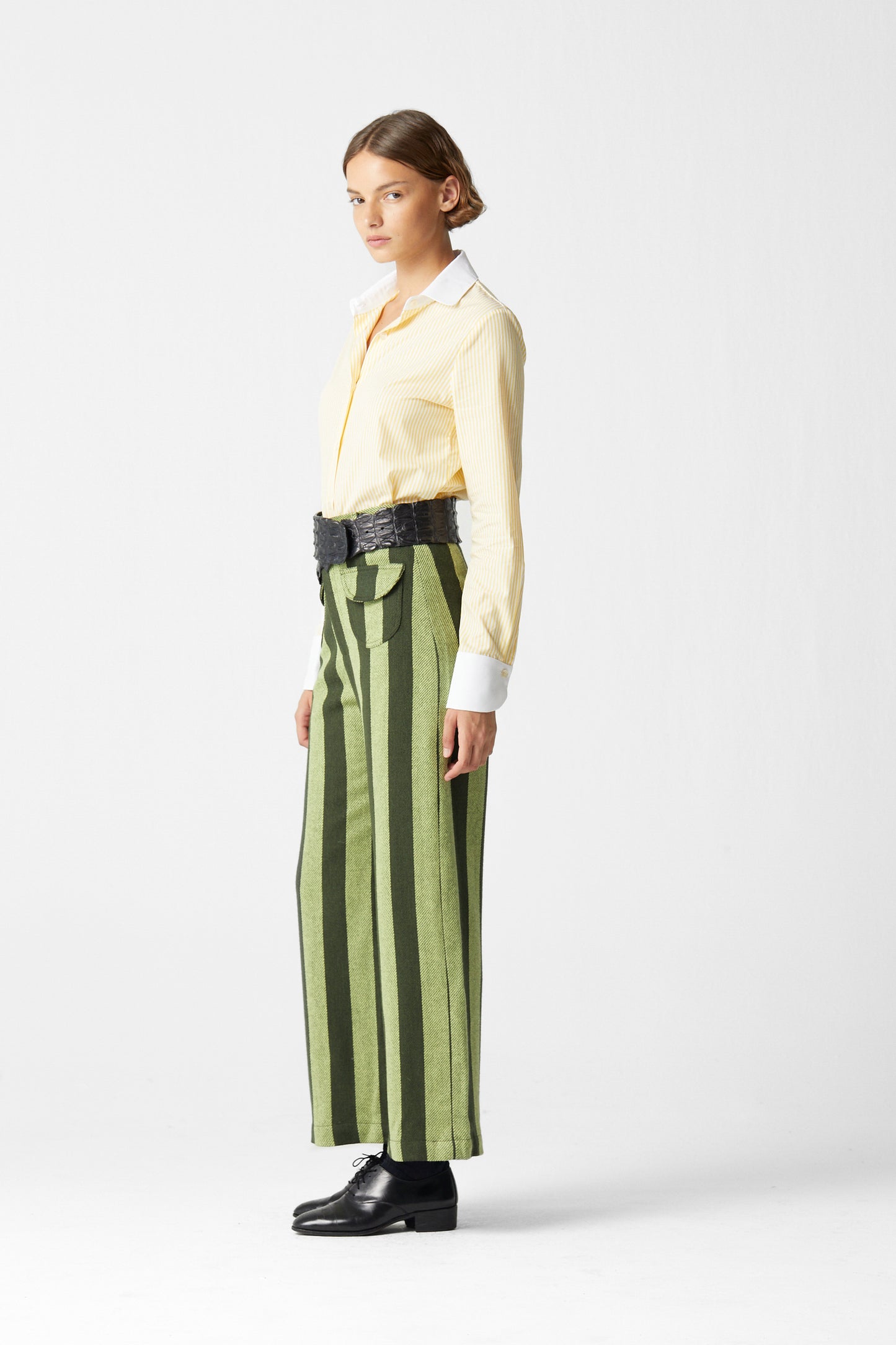 Jason Striped Wool Pants 08