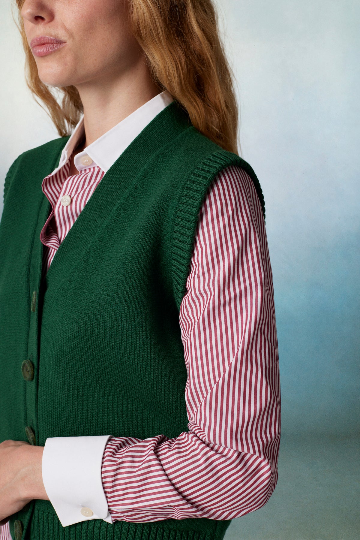 Arlequín Knit Vest Green
