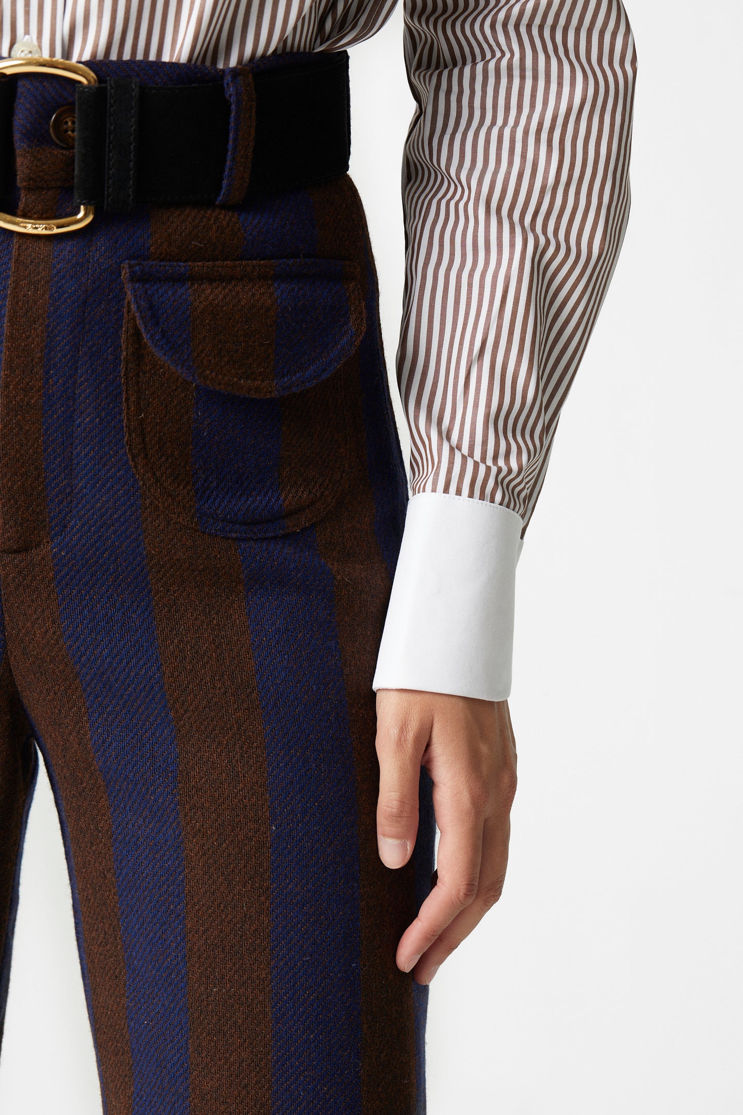 Jason Striped Wool Pants 05