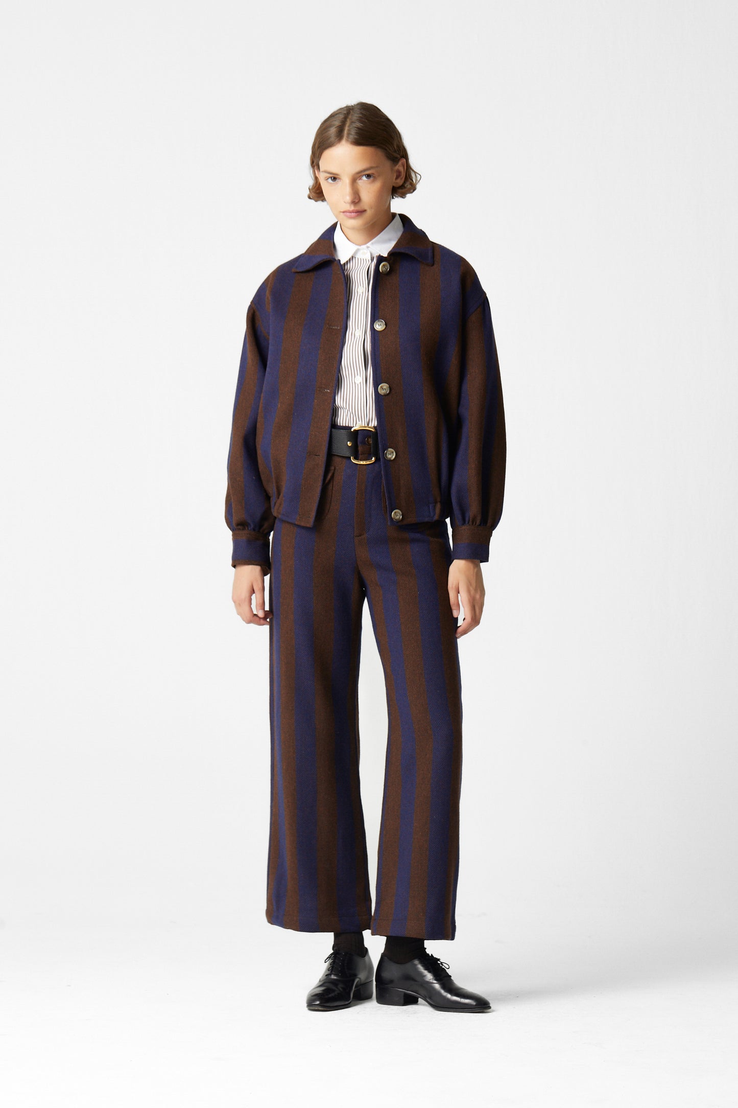 Jason Striped Wool Pants 05