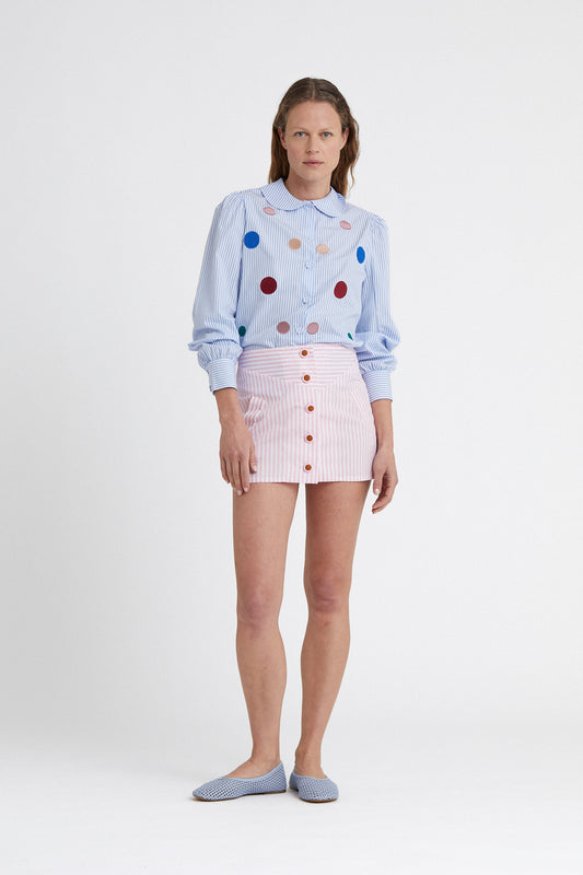 Mikado Mini Skirt Pink