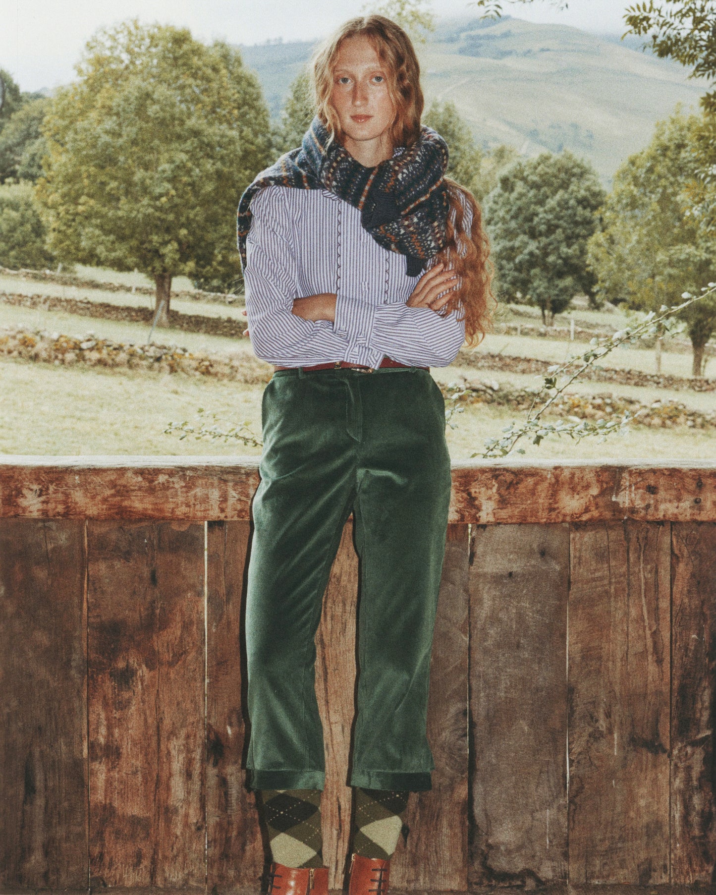 Prado Corduroy Pants Green