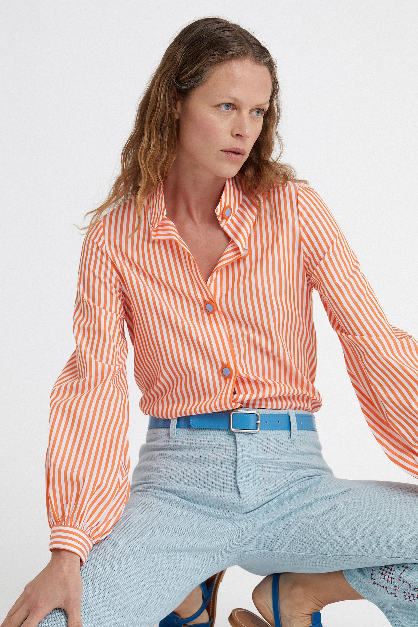 Punto de Cruz Pants Blue