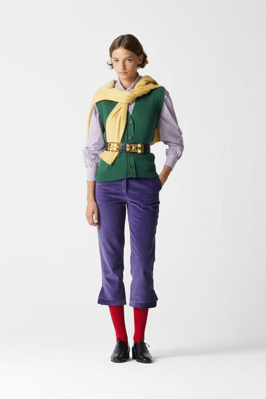 Prado Corduroy Pants Purple