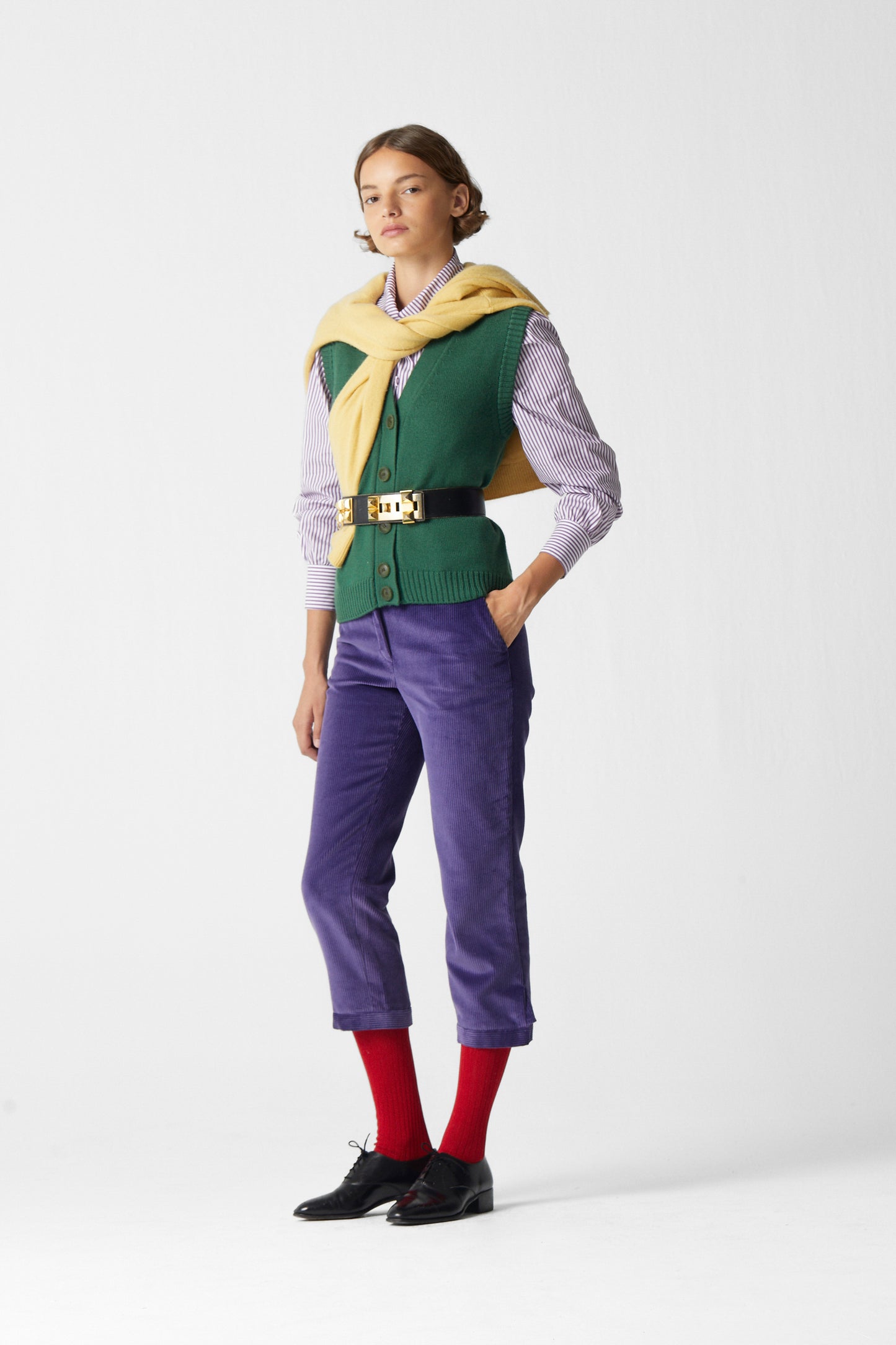 Prado Corduroy Pants Purple