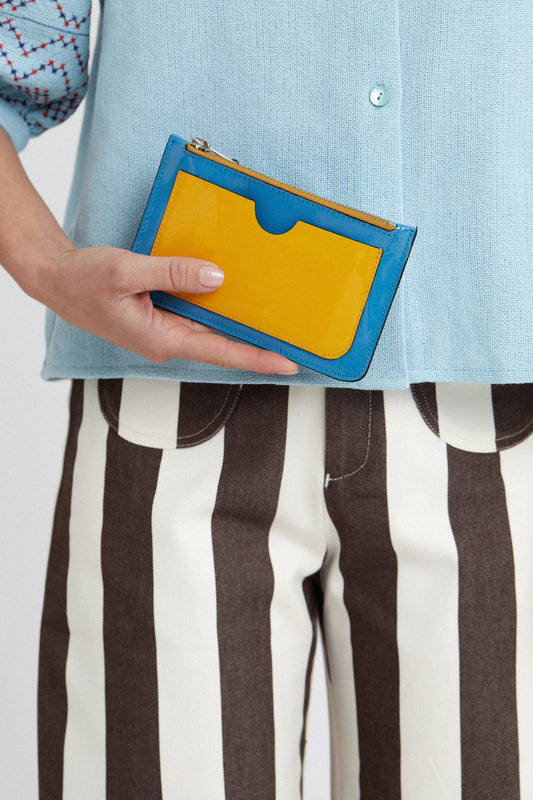 Gardie Wallet Blue and Yellow