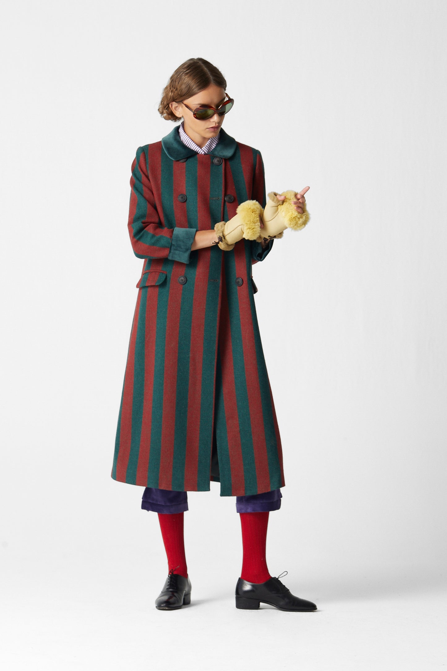 Miranda Coat Striped