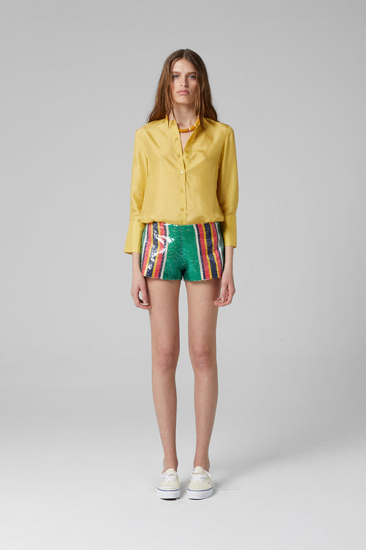 Pippi Sequin Shorts Green