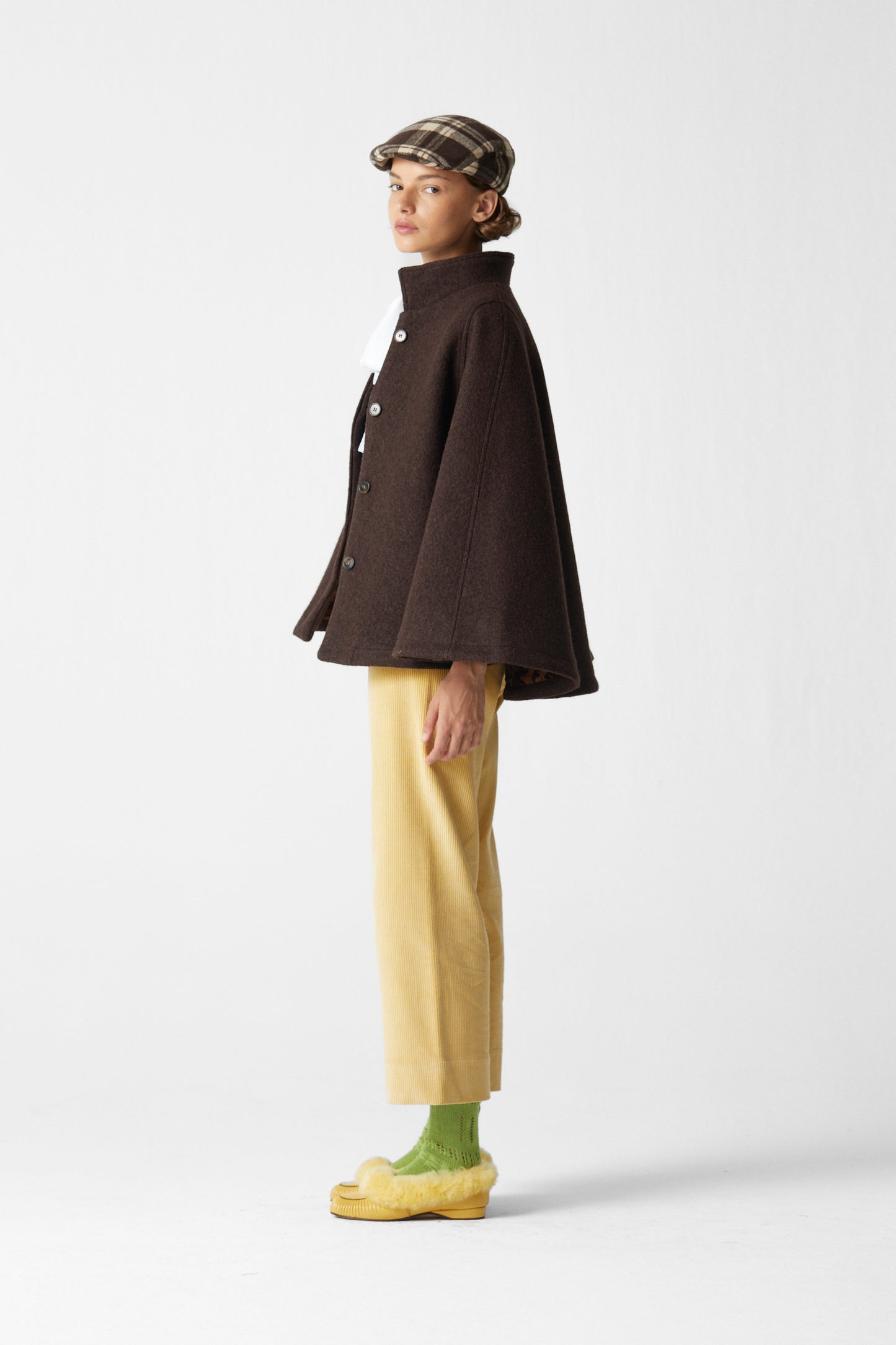 D´Artagnan Wool Cape Brown