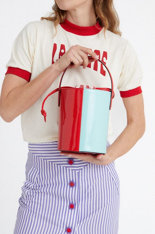 Calipo Bag Red and Turquoise