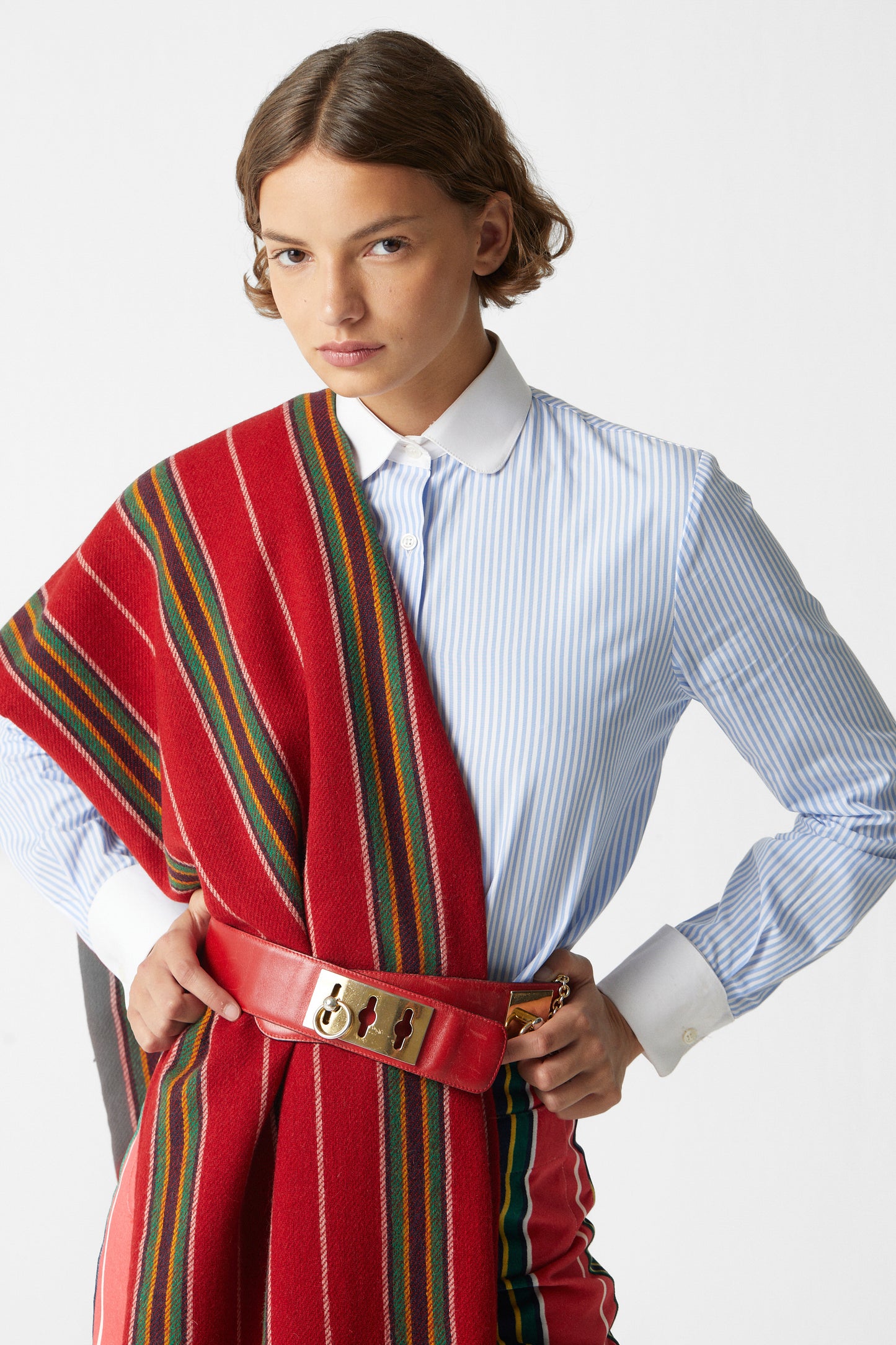 Shelby Shirt Striped Celeste