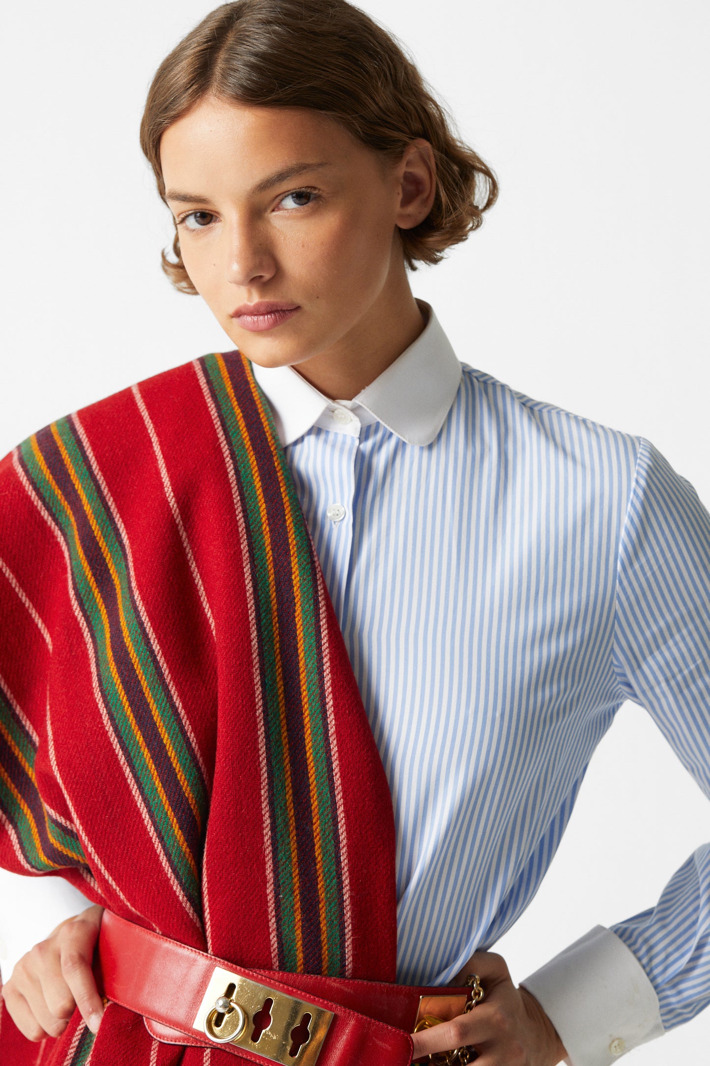 Shelby Shirt Striped Celeste