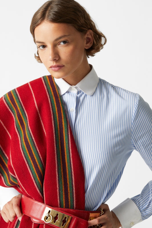 Shelby Shirt Striped Celeste