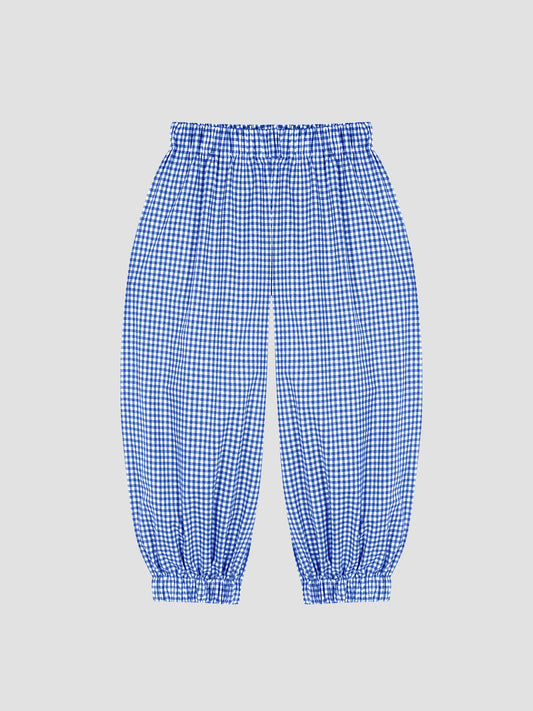 Bombacho Pants Vichy Blue
