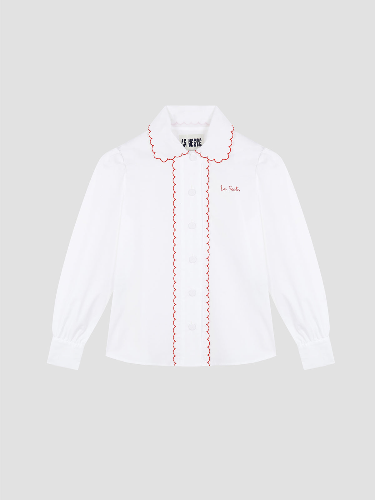 Blackboard Shirt White and Red