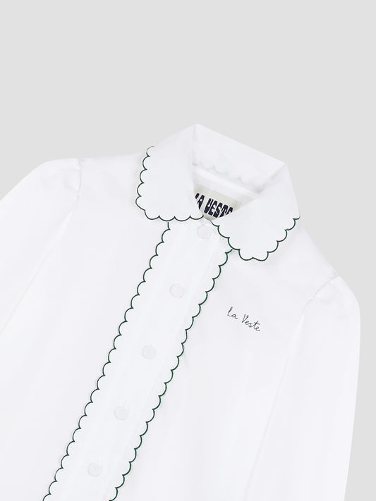 Blackboard Shirt White and Green