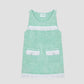 Colour: Green Pool/White.   Short towel dress made in green pool cotton, with white fringed details.   Regular fit. Short length. Two front pockets with white fringes.  Crew neck. White fringe detail on the chest and at the bottom.