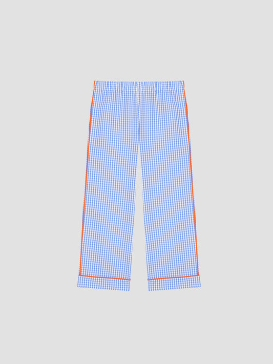 Mini Alpino Pijama Check Celeste