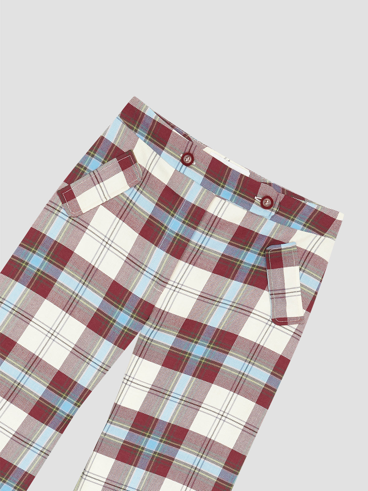 Jockey Pants Tartan Celeste