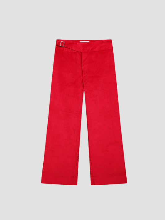 Riding Corduroy Pants Red