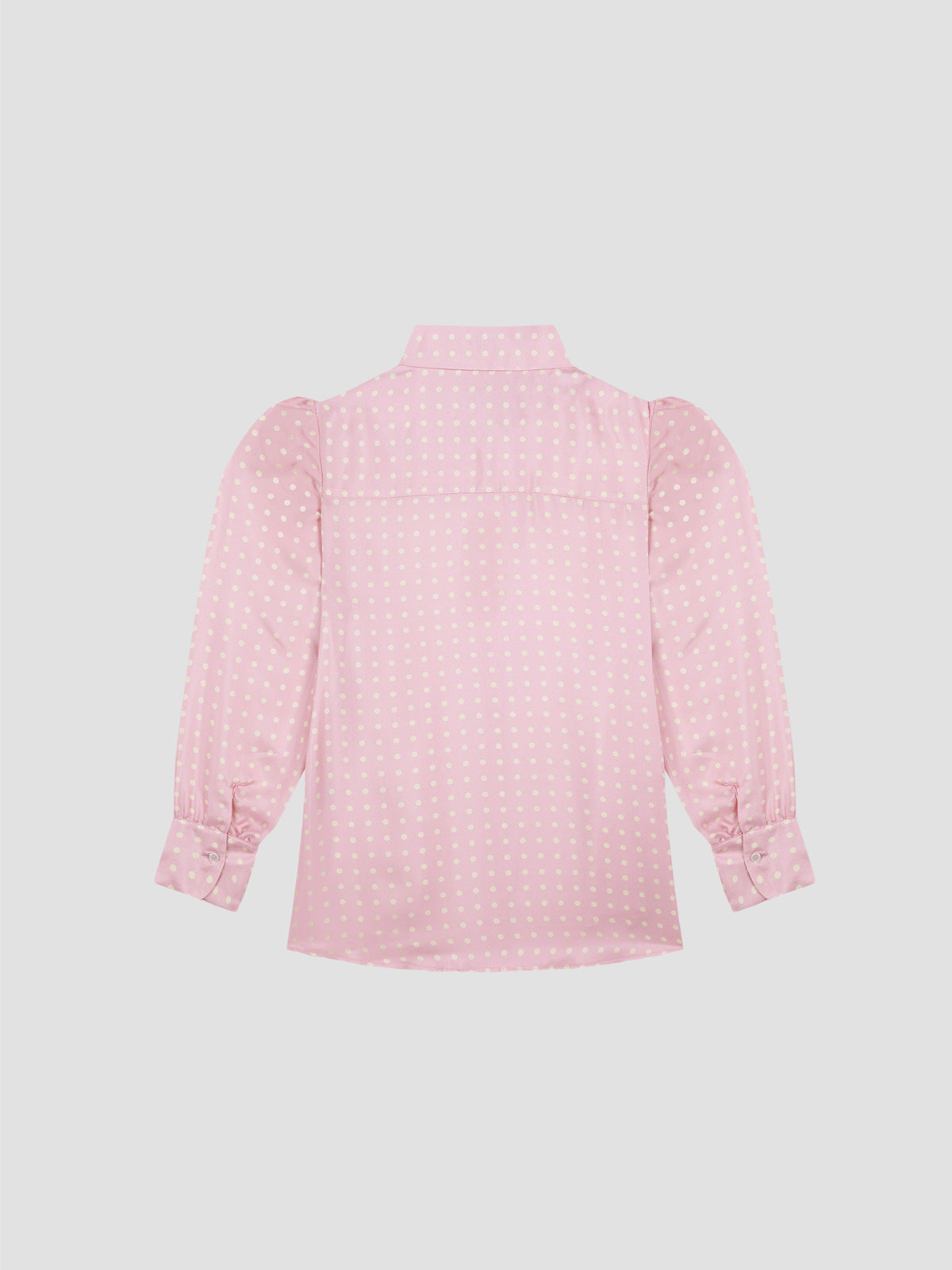Gina Dots Silk Shirt Pink