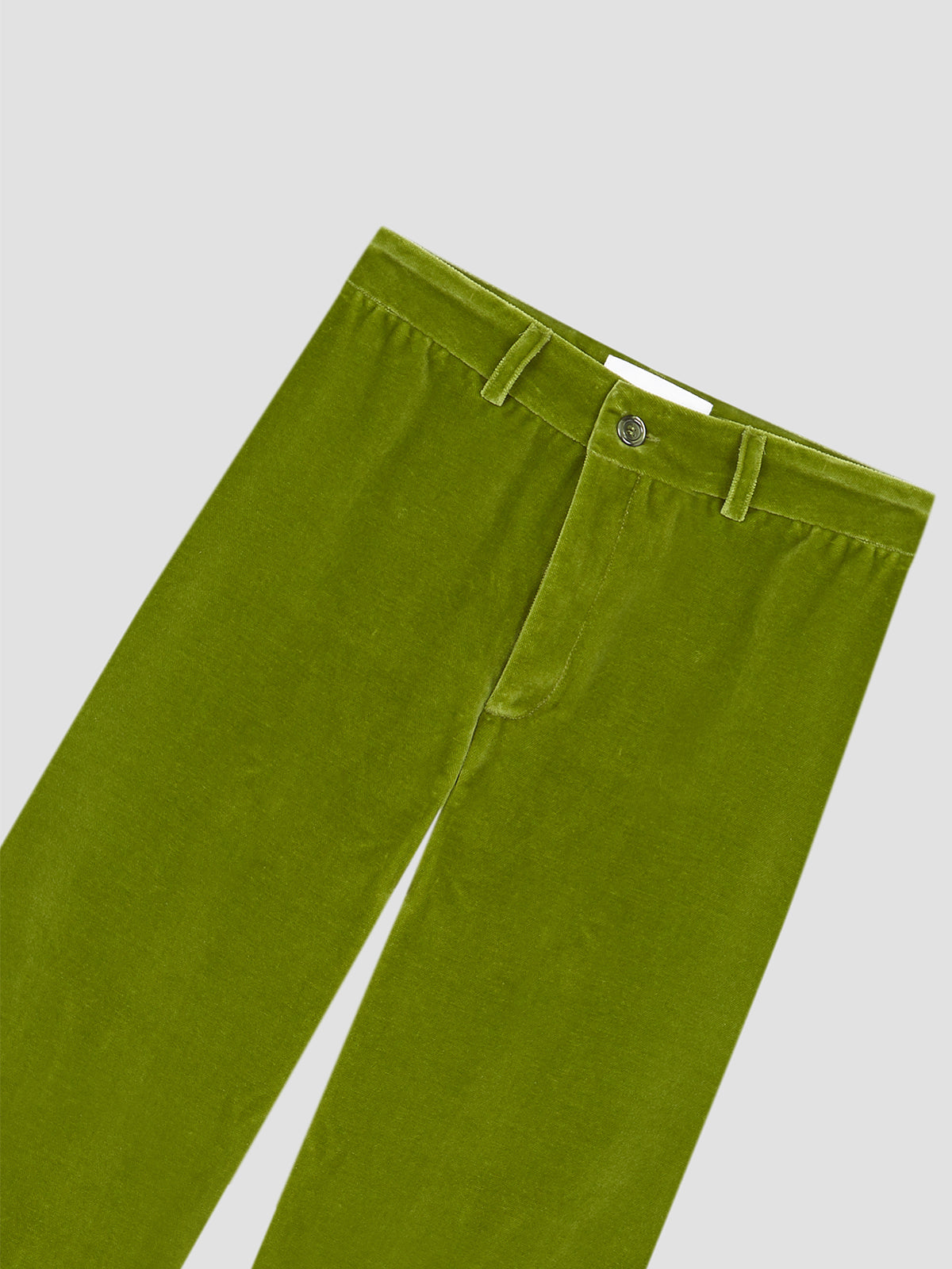 Jason Fringed Velvet Pants Green