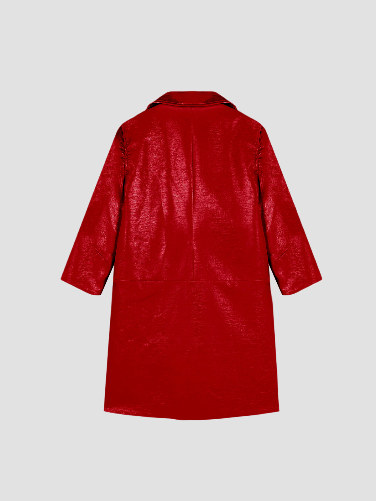 Señorita Out Of School Trench Coat Red