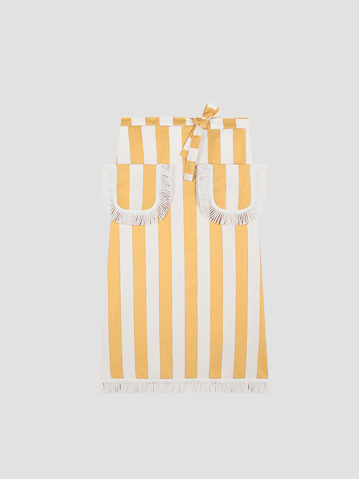 Fringed Parasol Apron Yellow