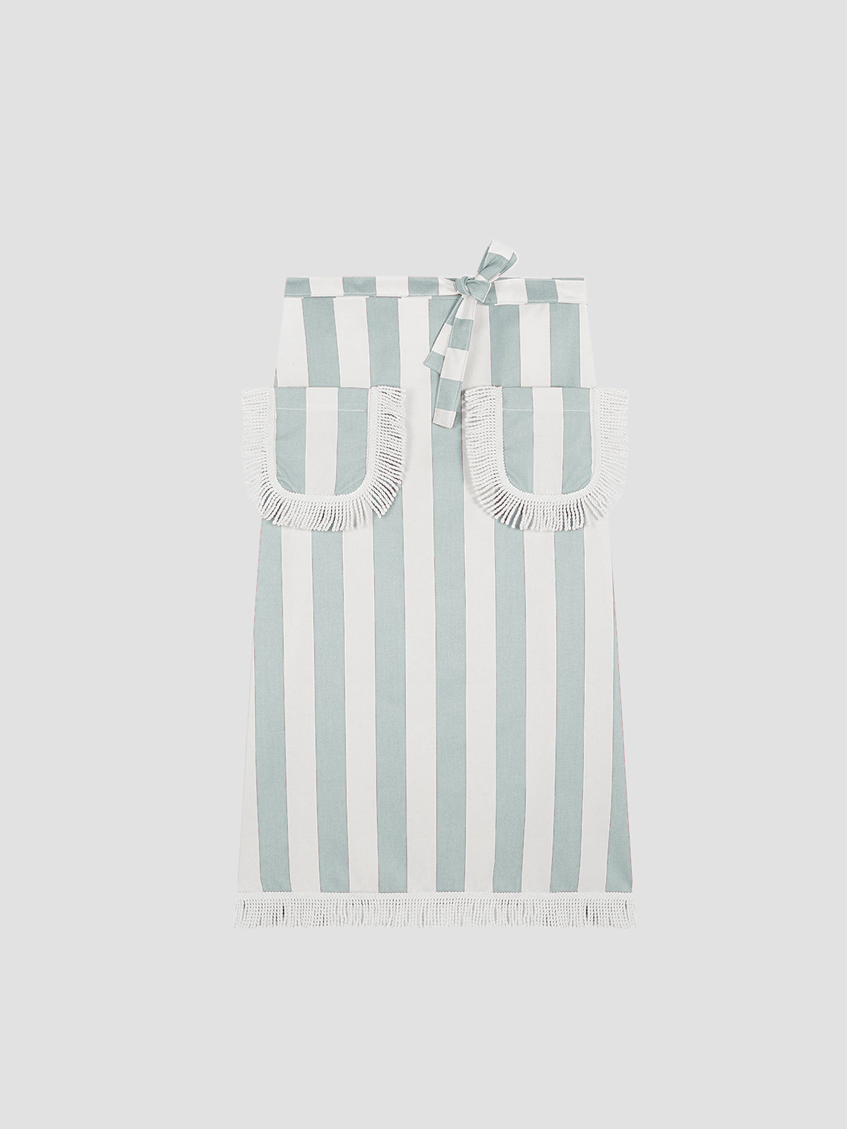 Fringed Parasol Apron Celeste