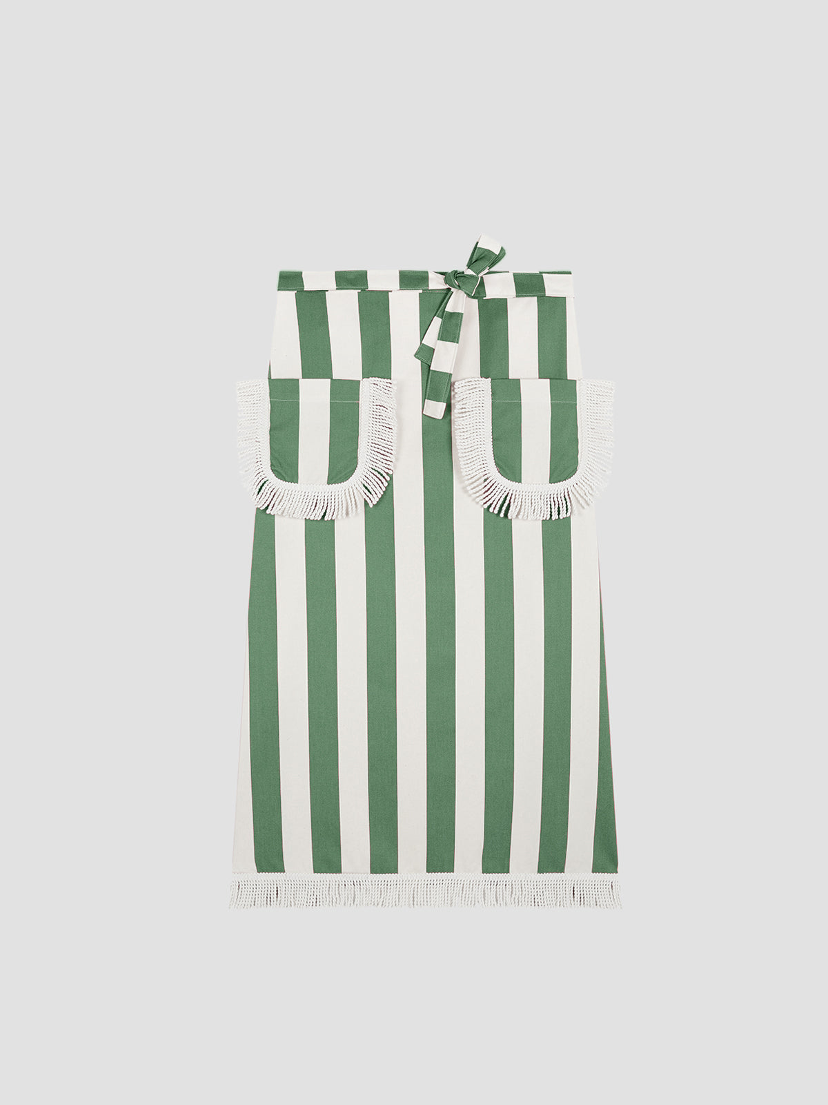 Fringed Parasol Apron Green