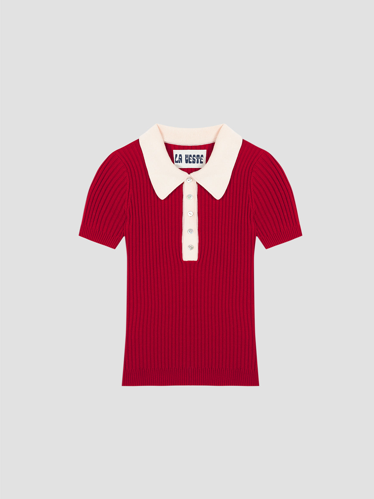 Riviera Polo Top Red