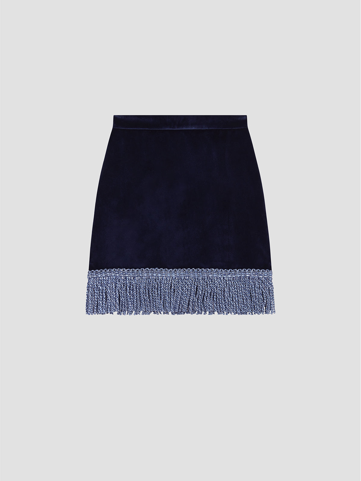 Cher Mini Skirt Velvet Navy