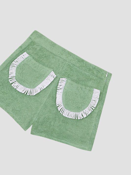 Carambola Shorts Fringed Green