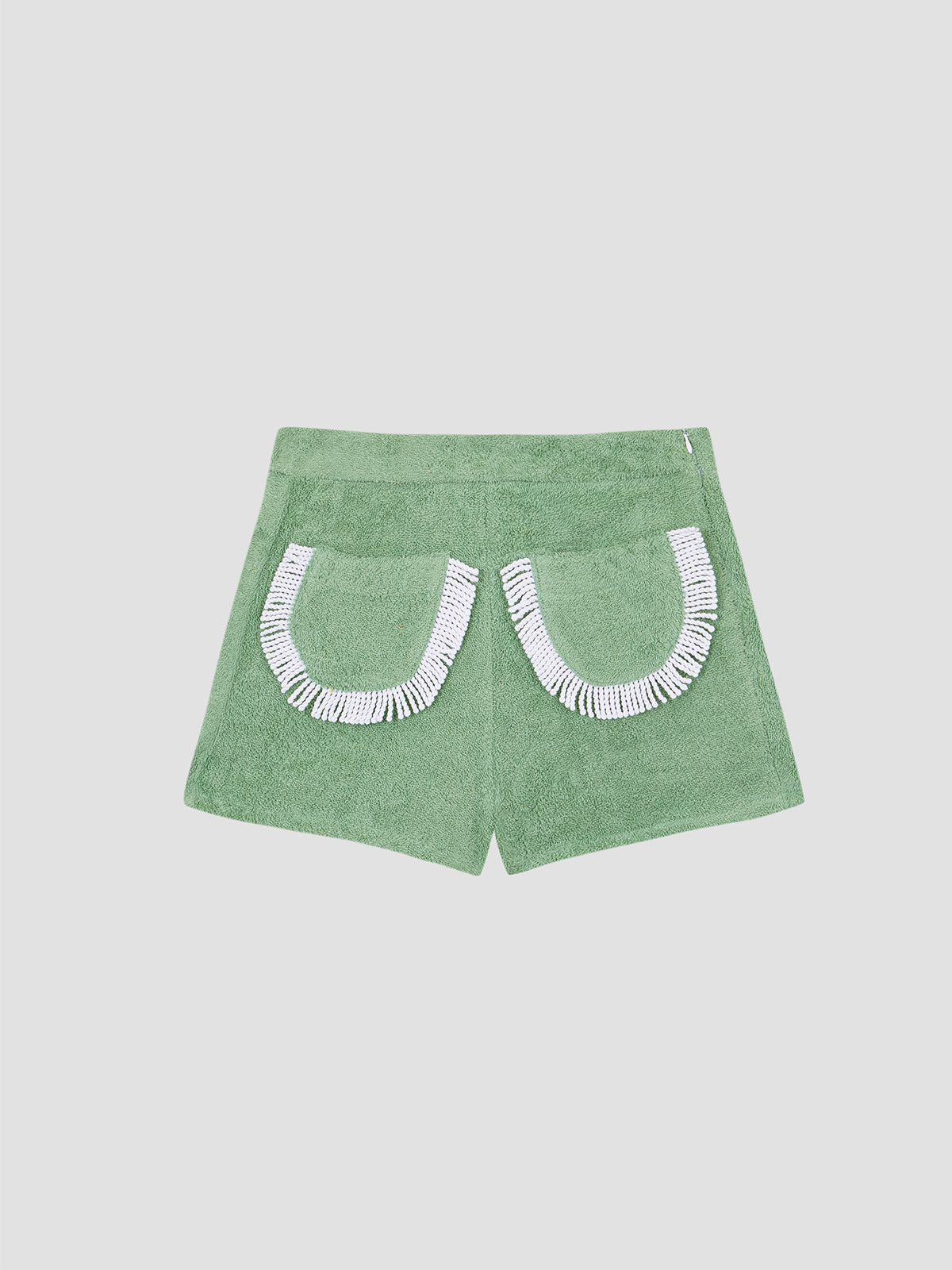 Carambola Shorts Fringed Green