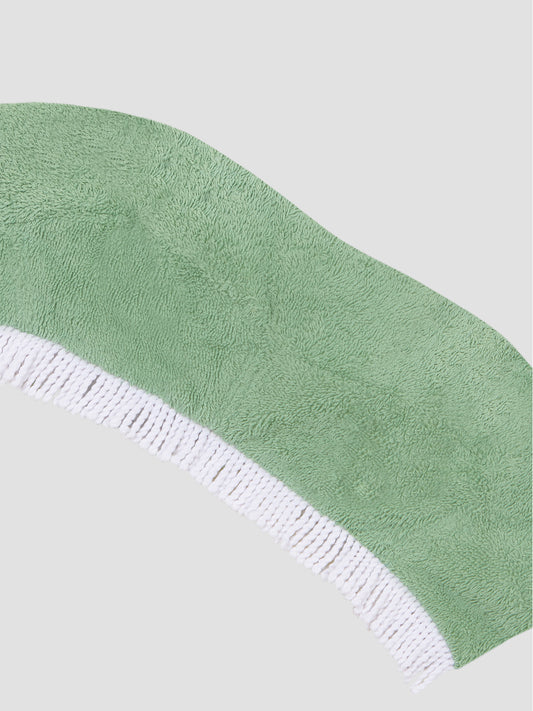 Bandeau Top Towel Fringed Green