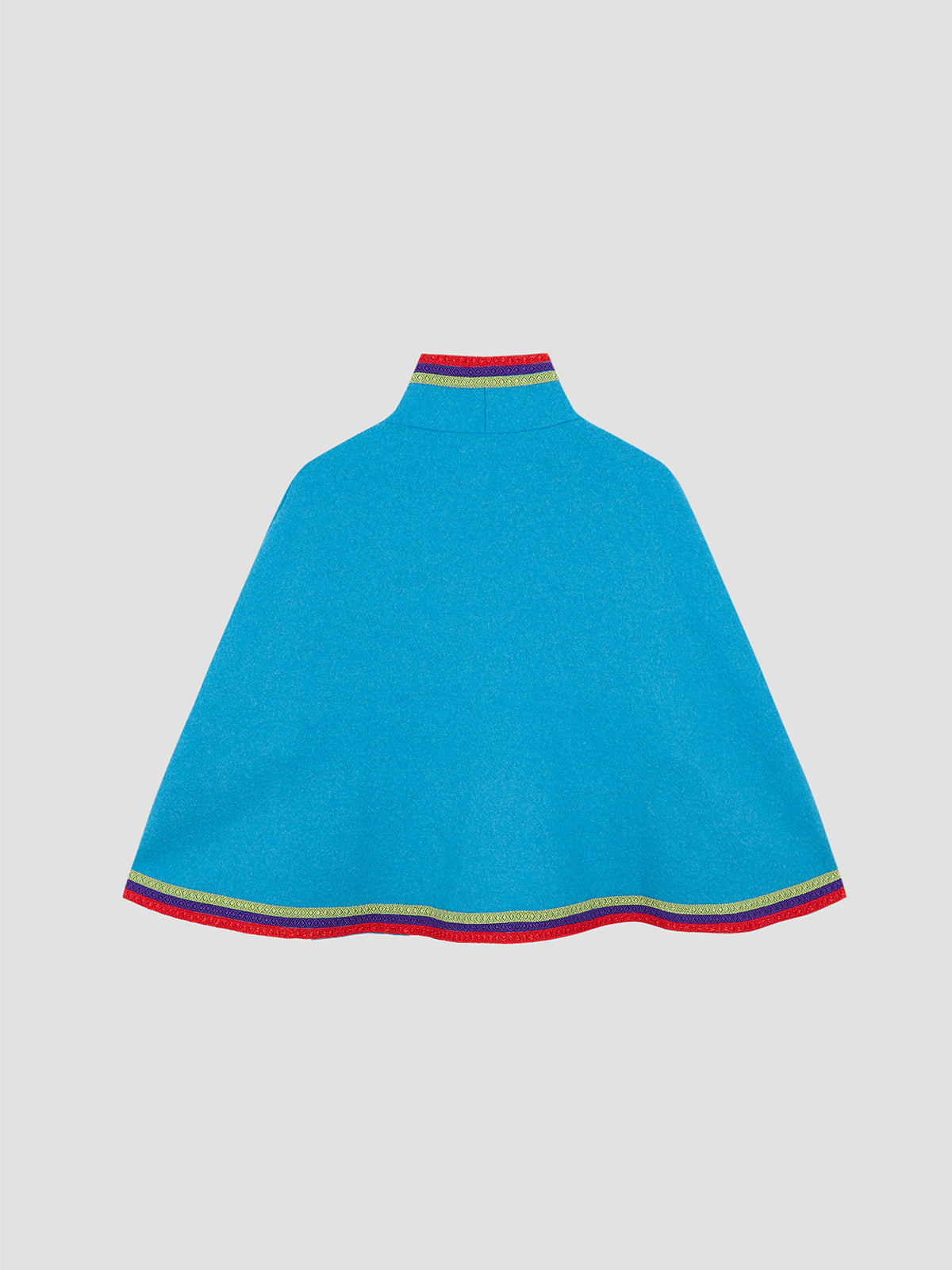 Candy Blue Wool Cape
