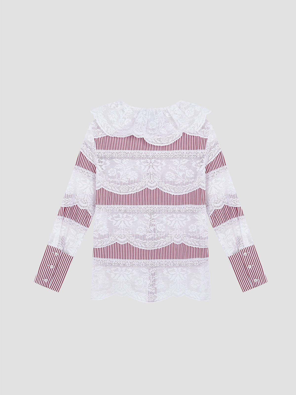 Santa Maria Red Striped Shirt