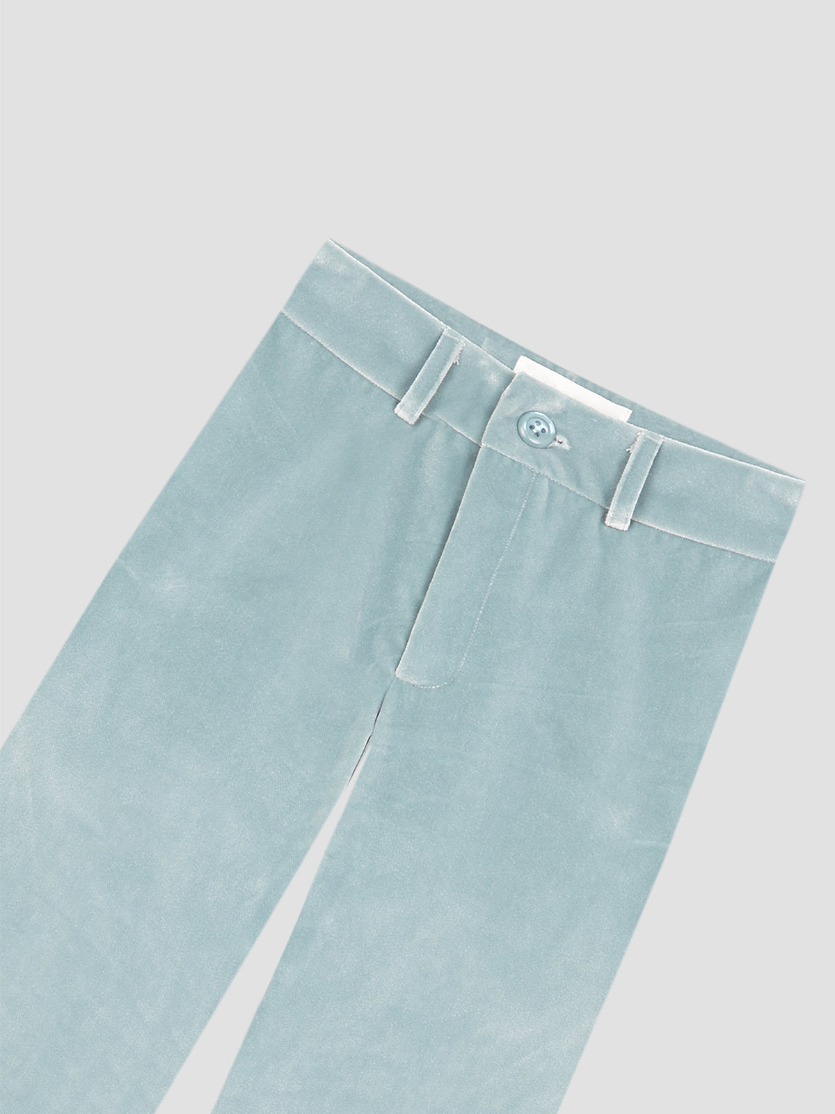 Jason Fringed Velvet Pants Celeste