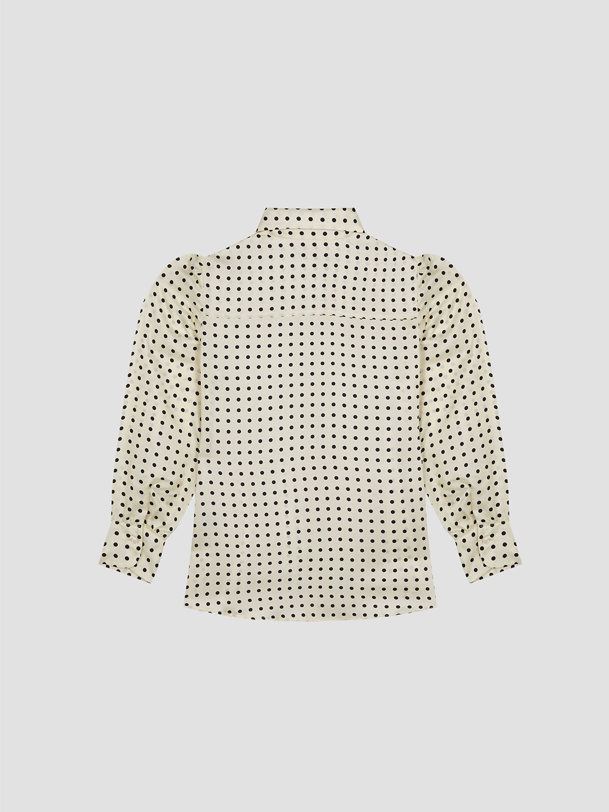 Gina Dots Silk Shirt Off White